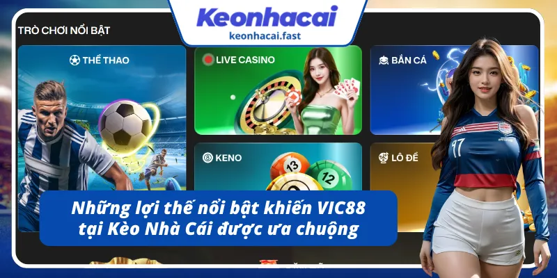 Những lợi thế nổi bật khiến VIC88 được ưa chuộng